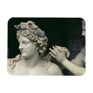 Imán Apollo Tended by the Nymphs, detalle que muestra e