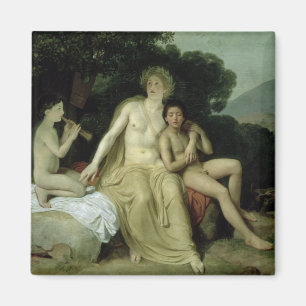 Imán Apolo con Hyacinthus y Cyparissus