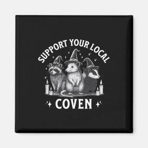 Imán Apoya a tu coven local Mapache Zarigüeya Mofeta Ha