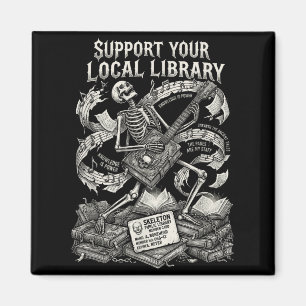 Imán Apoya a tu librería local goth book 