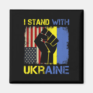 Imán Apoya a Ucrania Yo Estoy Con Ucrania Bandera Ucran