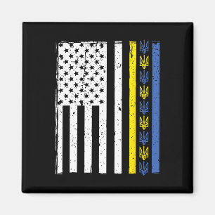 Imán Apoya a Ucrania Yo Estoy Con Ucrania Bandera Ucran