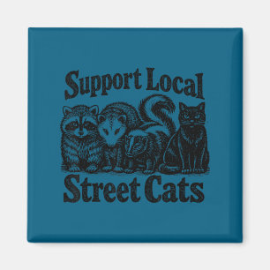 Imán Apoya al equipo de gatos callejeros locales basura