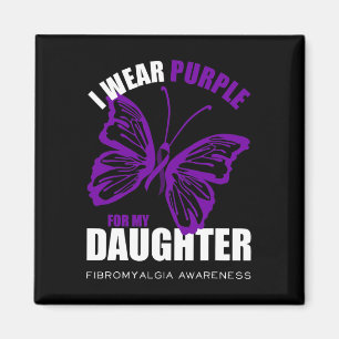 Imán Apoya Fibromialgia Conciencia Mariposa Púrpura Ri