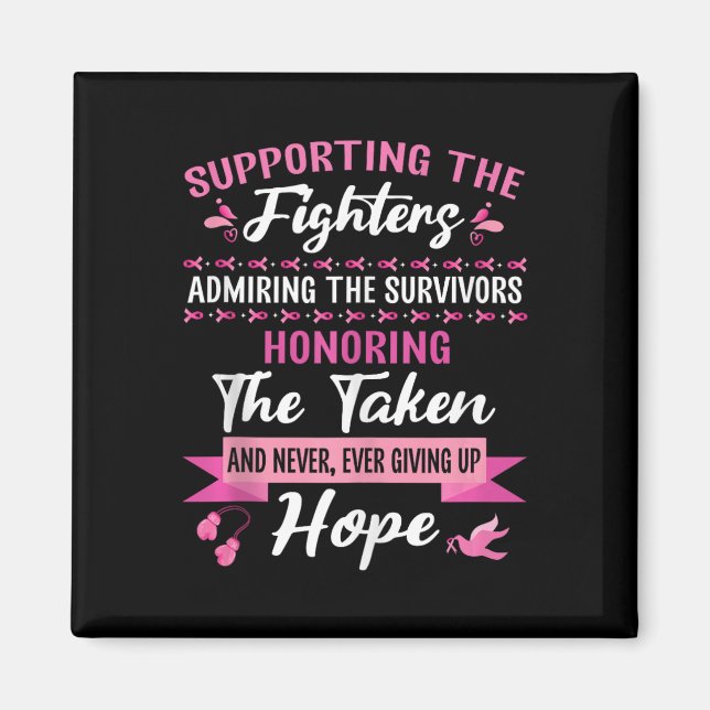 Imán Apoyando a los luchadores admirando a los sobreviv (Frente)