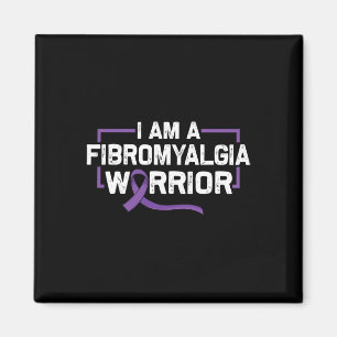 Imán Apoyar A Guerrero De Cinta Púrpura De Fibromialgia