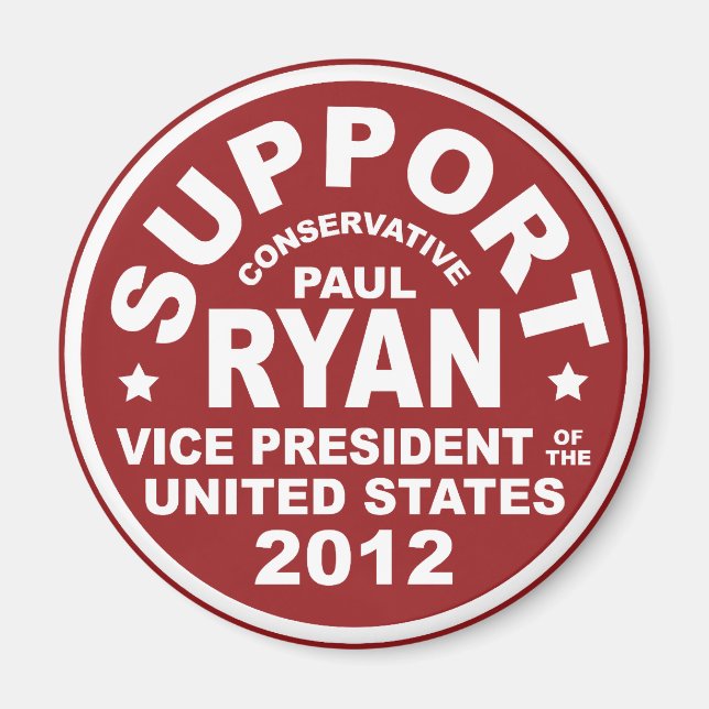 Imán Apoyar a Paul Ryan Vice President Seal (Frente)