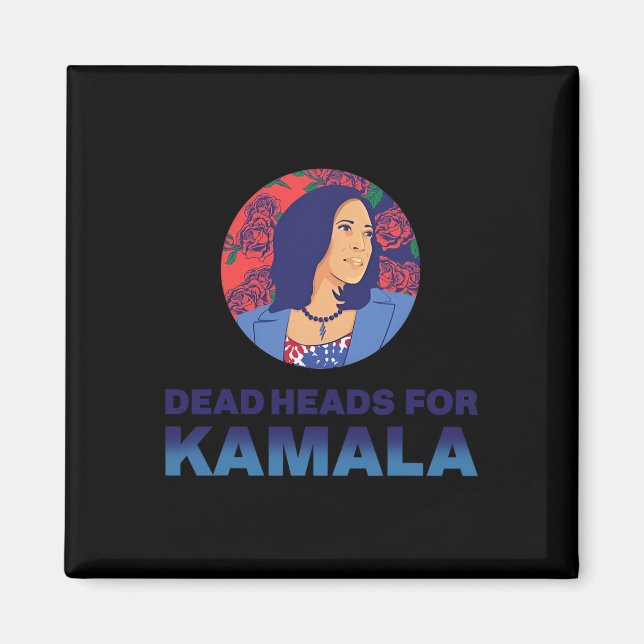 Imán Apoyar las cabezas de 2024 del presidente Kamala H (Frente)