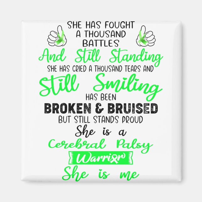 Imán Apoyar los regalos de los guerreros de la parálisi (Frente)