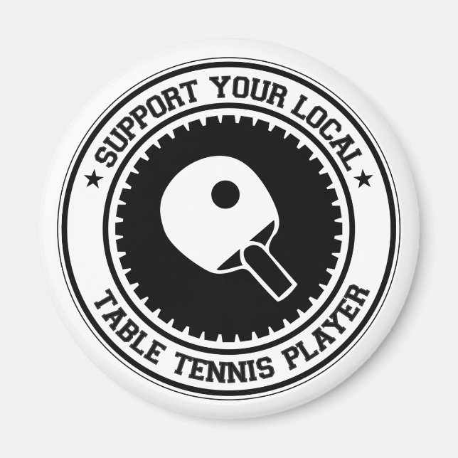 Imán Apoye a su jugador local de tenis de mesa (Frente)