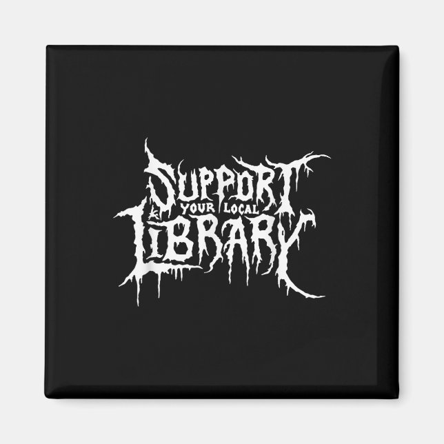Imán Apoye el diseño de la librería de horror de su bib (Frente)