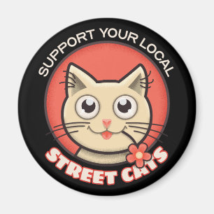 Imán Apoye sus gatos callejeros locales
