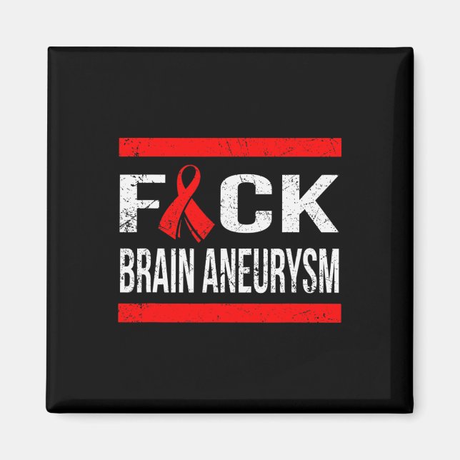 IMÁN APOYO A BRAIN ANEURYSM CONCIENCIACIÓN T-SHIRT (Frente)