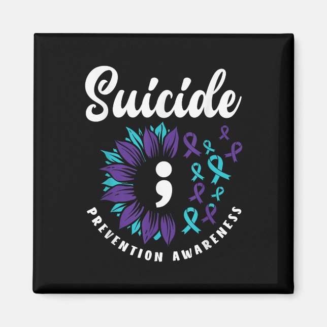 Imán Apoyo a la concienciación sobre el suicidio Preven (Frente)
