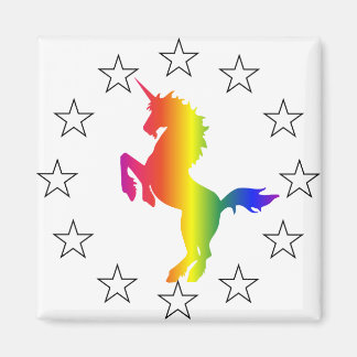 Imán Apoyo a la Fiesta Unicornio: Unicornios para el Co