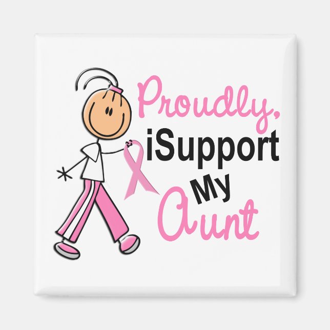 Imán Apoyo a mi tía SFT (Cáncer de Mama) (Frente)