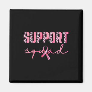 Imán Apoyo a Squad Pink Ribbon Leopard Brew Cancer Aw