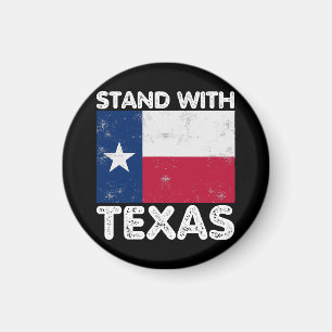 Imán Apoyo a Texas Me quedo con Texas bandera Texan