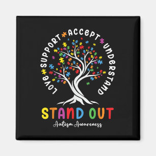 Imán Apoyo al amor Acepte Comprender Autism Awareness A