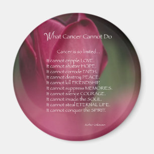 Imán Apoyo al cáncer, Lo que el cáncer no puede hacer,