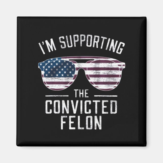 Imán Apoyo al condenado Felon Pro Trump 2024 (Frente)