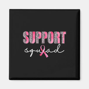 Imán Apoyo Cáncer de Mama De Guerrero Rosa De Squad Leo