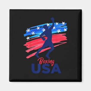 Imán Apoyo De Boxeo Al Equipo Camisas De Estados Unidos