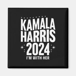 Imán Apoyo Kamala 2024 Estoy Con Ella Kamala Harris 