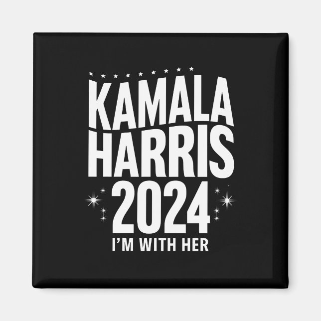 Imán Apoyo Kamala 2024 Estoy Con Ella Kamala Harris  (Frente)