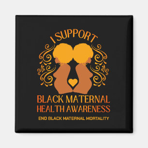 Imán Apoyo la SENSIBILIZACIÓN DE LA SALUD MATERNA NEGRA