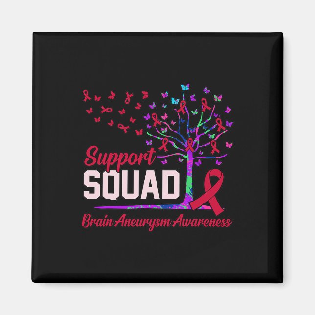 Imán Apoyo Squad Brain Aneurysm Awareness Mes Suppo (Frente)