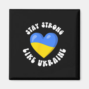 Imán Apoyo ucraniano Bandera de Ucrania Amor ucraniano 