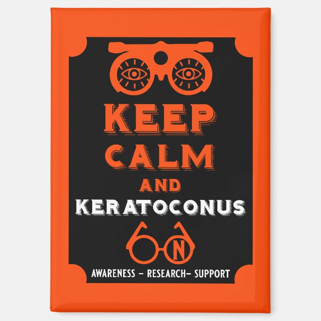 Imán Apoyo Y Conciencia De Keratoconos (Anverso)