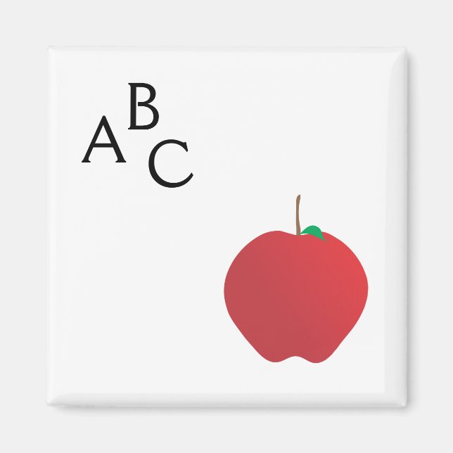 Imán Apple, A, B, C Magnet (Frente)