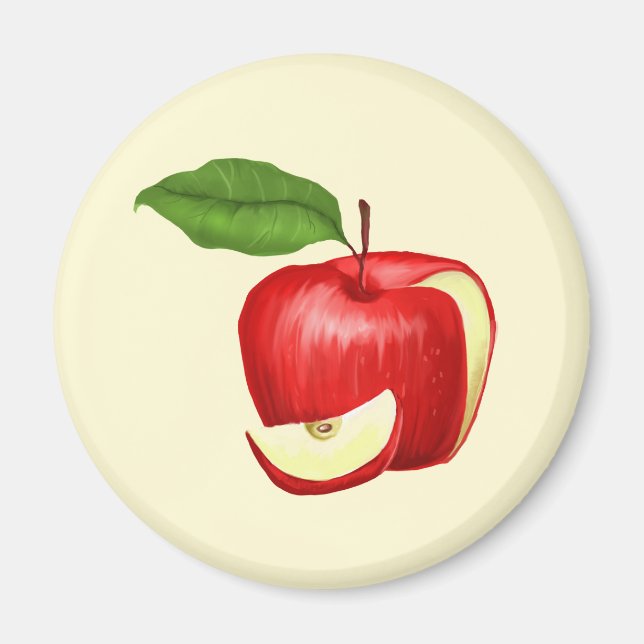 Imán Apple Fridge Magnet Personalizado y Personalizable (Frente)