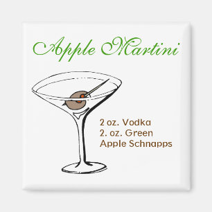 Imán Apple Martini