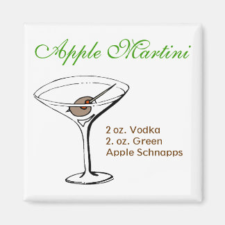 Imán Apple Martini