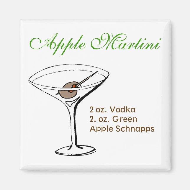 Imán Apple Martini (Frente)