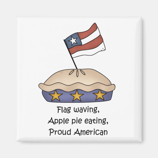 imán Apple Pie American (Frente)