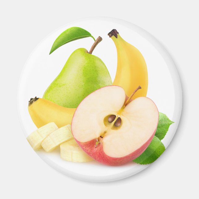Imán Apple, plátano y pera (Frente)