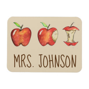 Imán Apple Red Delicious personalizada para el profesor