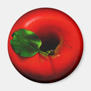 Imán . Apple rojo
