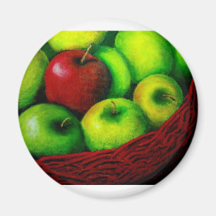 Imán Apple rojo
