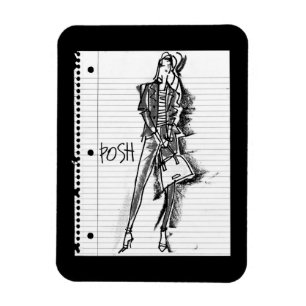 Imán Apple salvaje el   elegante - bosquejo nervioso