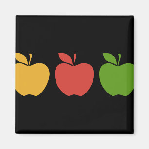 Imán Apple verde rojo amarillo