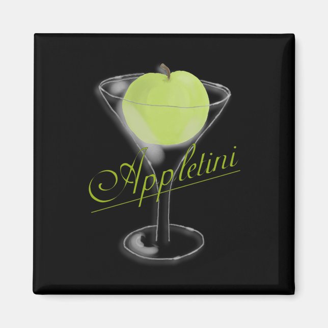 Imán Appletini Green Apple Magnet (Frente)