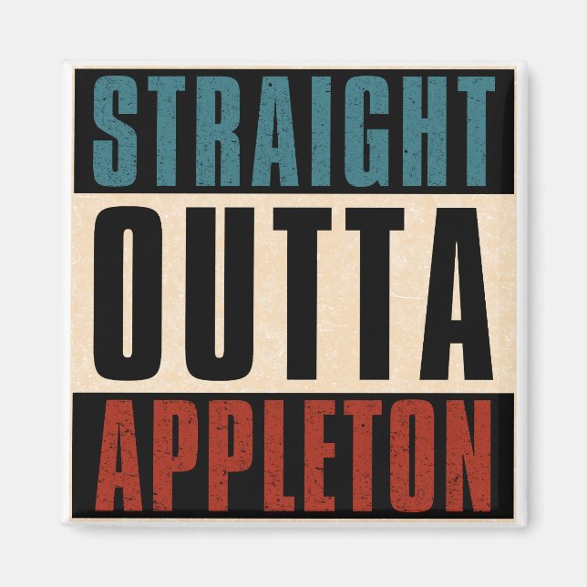 Imán Appleton Wisconsin WI de Outta directo (Frente)