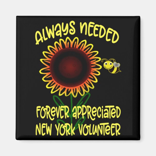 Imán Appreciation New York Always Needed Volunteer Reco (Frente)