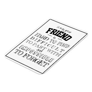 Imán Apreciación de amigo Gracias guión de regalo blanc