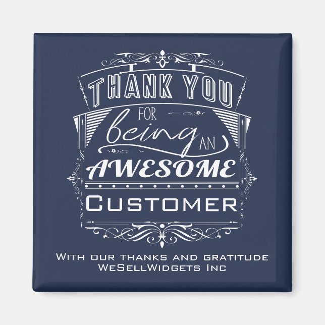 Imán Apreciación Del Cliente Gracias Magnet (Frente)